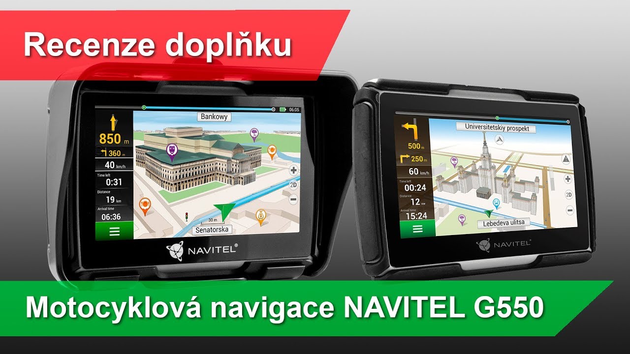 Recenze CZ/SK: Motocyklová navigace Navitel G550