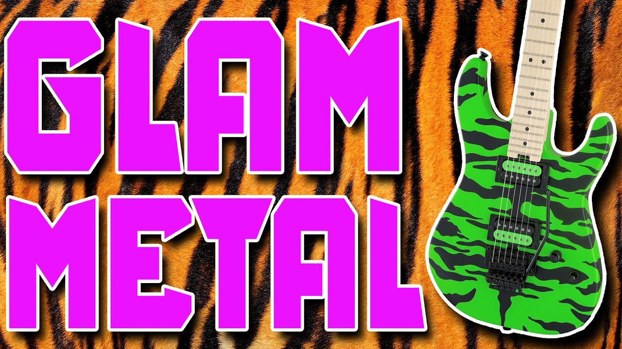 80's Glam Metal Backing Track | D minor 95 BPM
