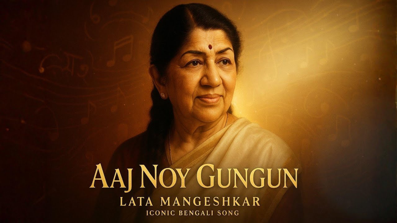 Aaj Noy Gungun | Lata Mangeshkar | Bengali Modern Song | Salil Chowdhury