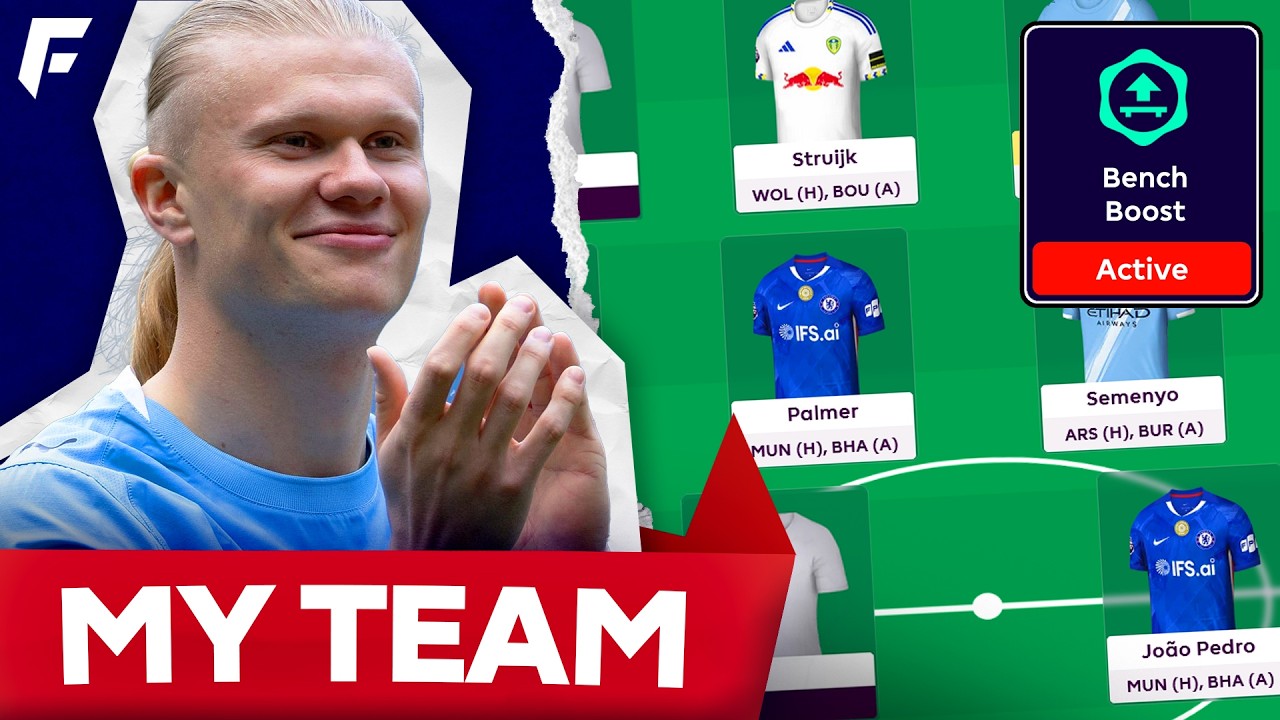MY FPL GW33 TEAM SELECTION ✅ BENCH BOOST ACTIVE 🔒