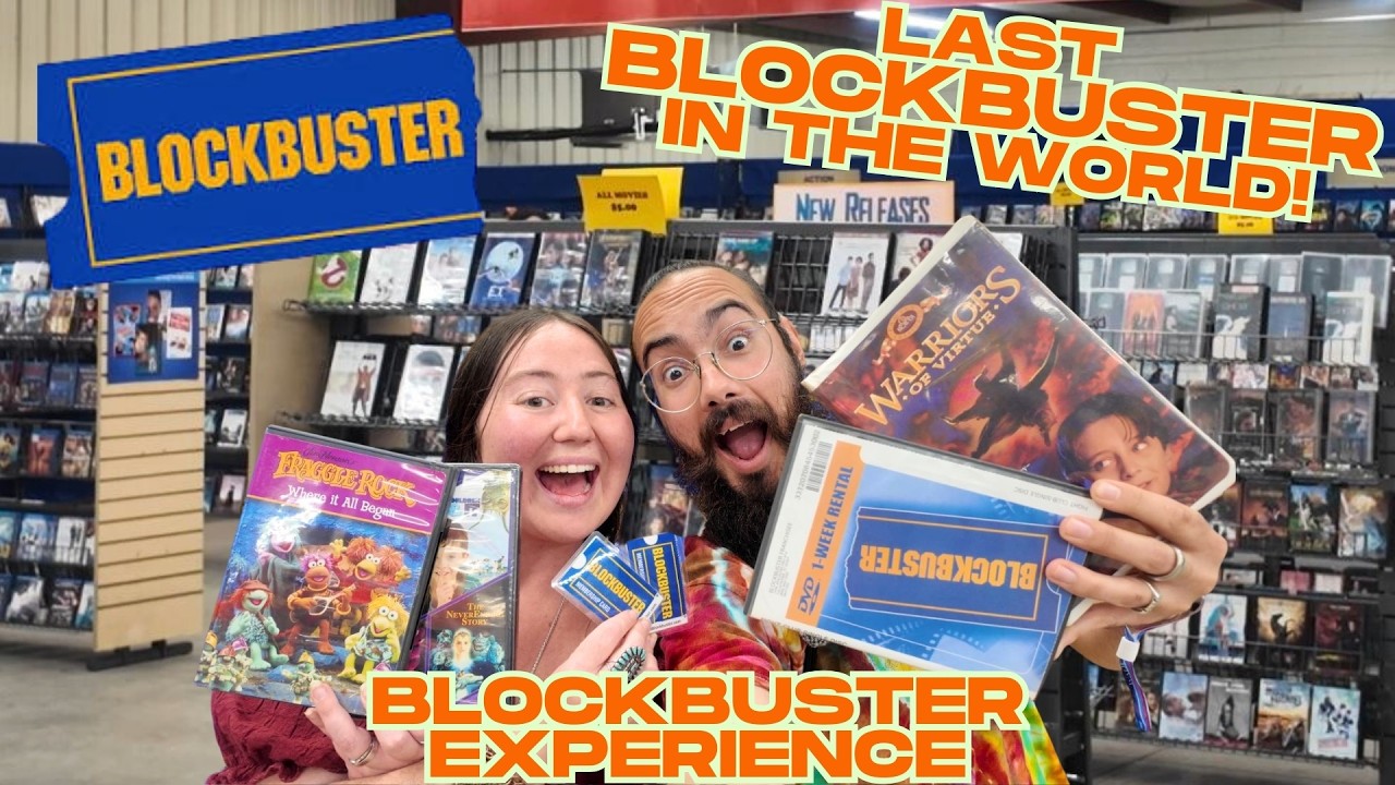 We Visited the Last Blockbuster in the World 📼 | The Blockbuster Experience