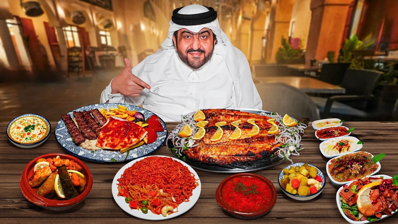 فهد البشري يجرب مطاعم سوق واقف المشهورة