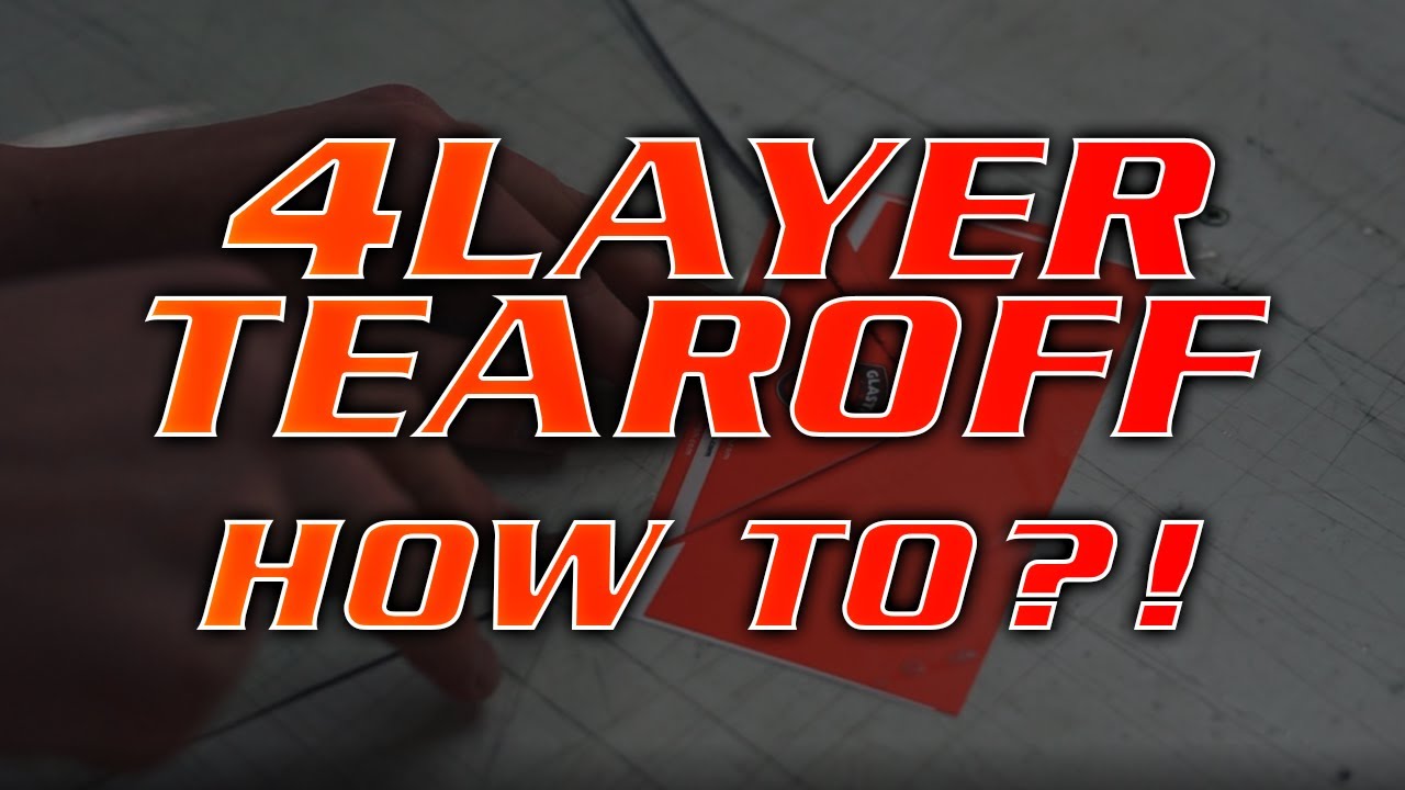WINDSHIELD PROTECTION! How to install our 4LAYER TEAROFF?? GLASTEC RACING TEAROFFS