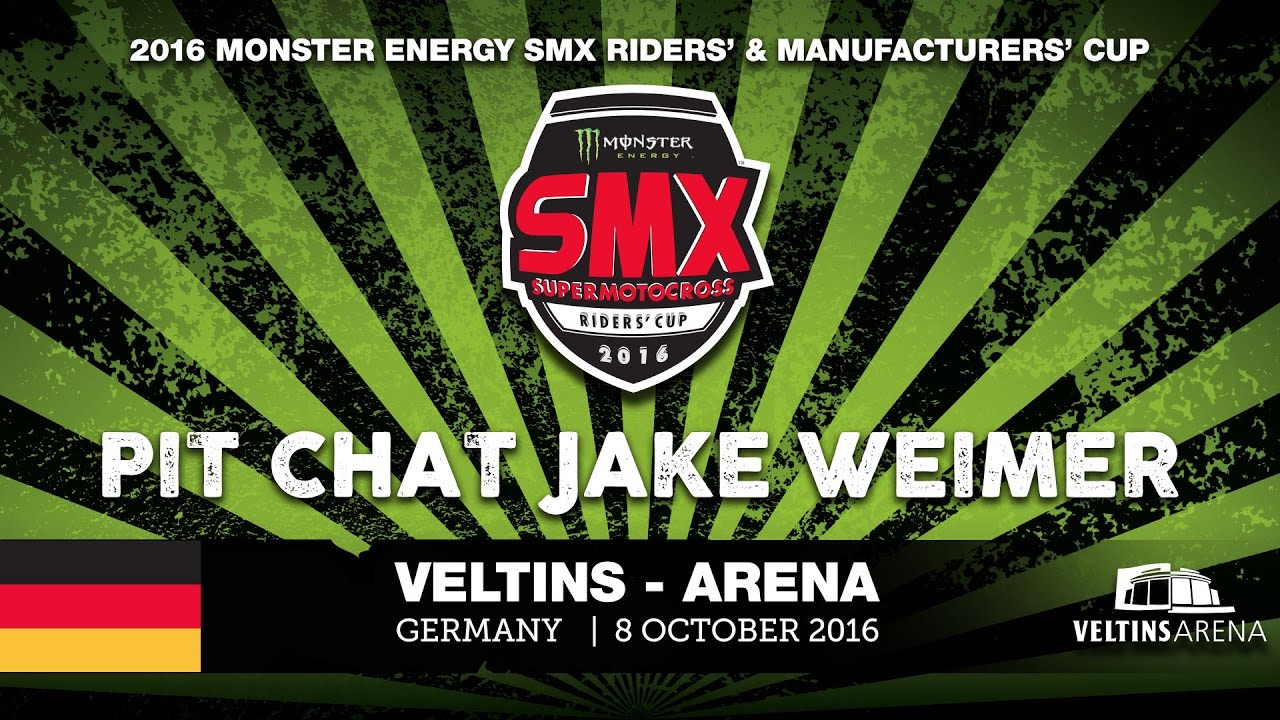Jake Weimer Pit-Chat Monster Energy SMX Riders' Cup VELTINS-Arena Germany 2016