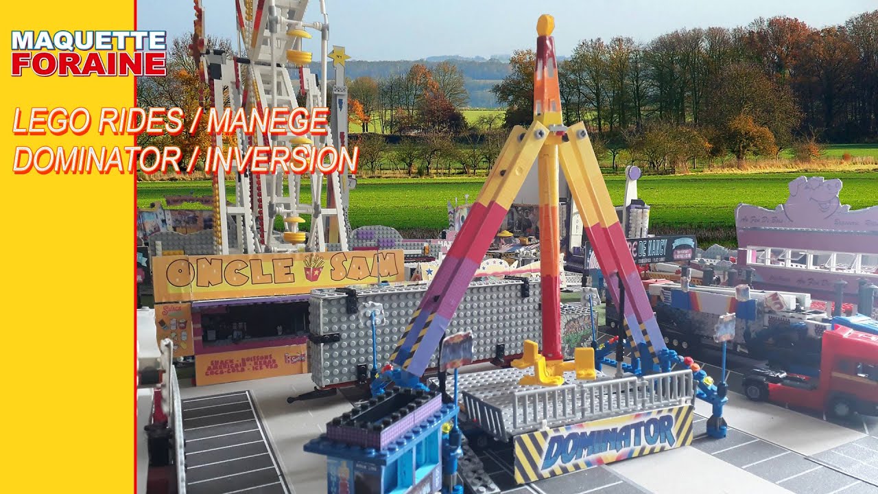 🎢🎠🎡 Maquette Foraine / LEGO Montage manège Inversion Dominator 🎢🎠🎡