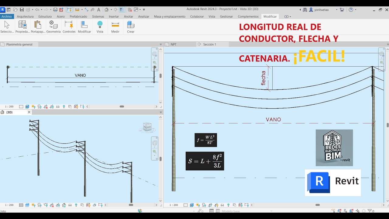 CONDUCTOR PARA REDES AEREAS EN REVIT | PARTE I