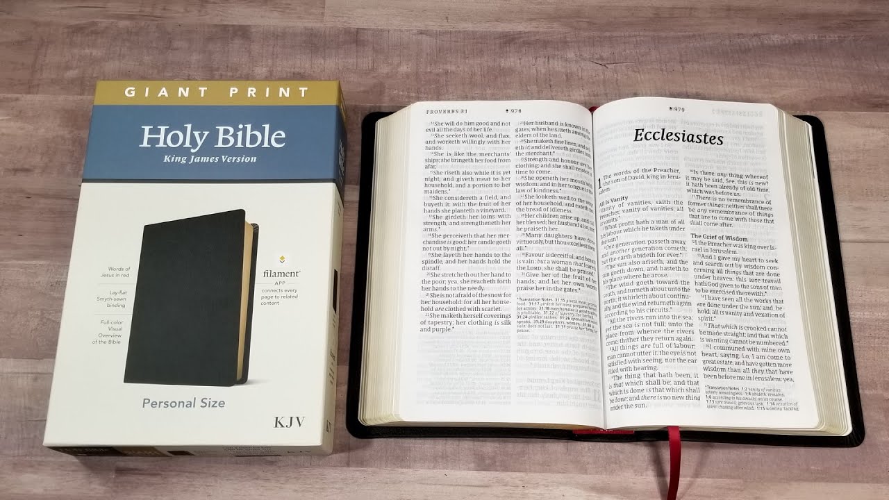 KJV Giant Print Personal Size Bible Filament Enabled Edition