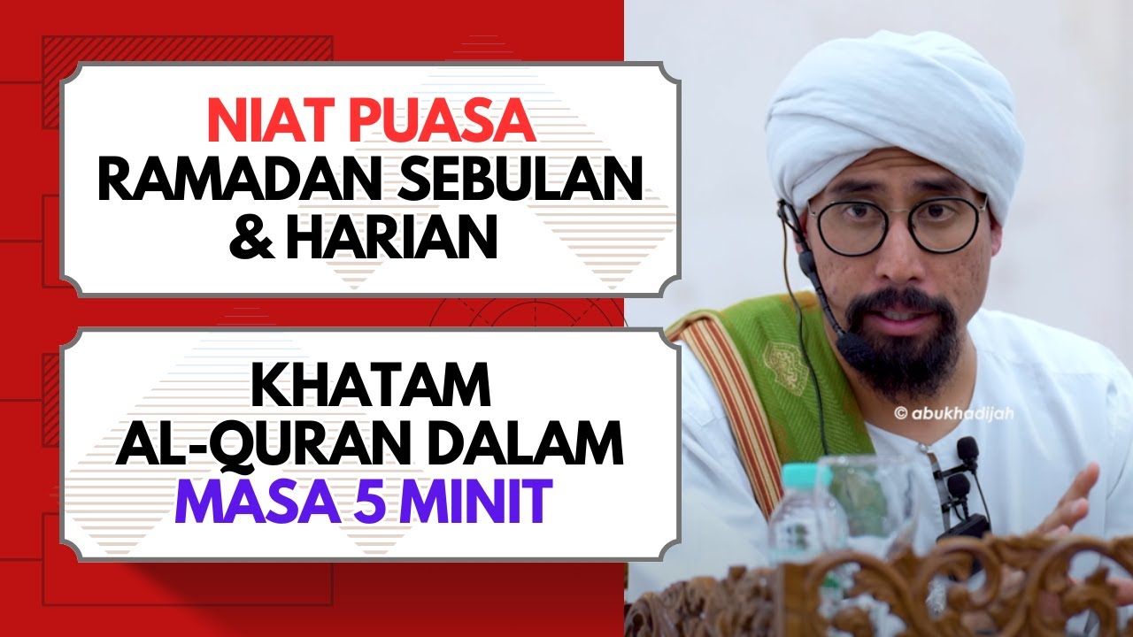 5 Amalan Kena Buat Di Bulan Ramadan 🥰 | Ustaz Don Daniyal