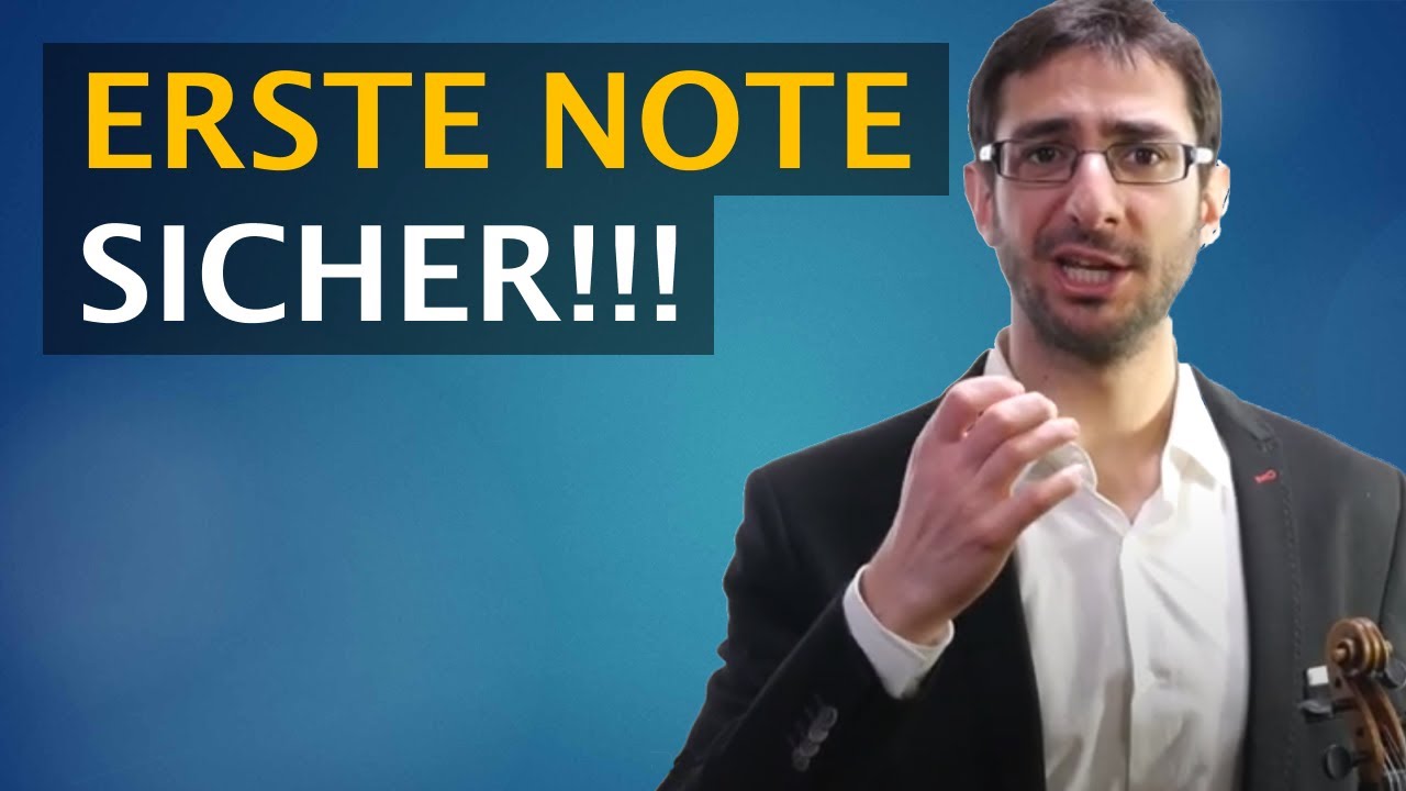 [geige spielen lernen] Wie du in 5 Minuten die erste Note deines St&uuml;ckes immer treffen kannst.