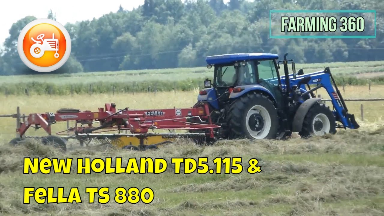 Silage 2022 | New Holland TD5.115 & Fella TS 880 rake
