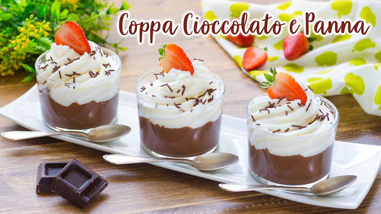 Coppa Cioccolato e Panna – Ricetta Facile Dolce al Cucchiaio - 55Winston55