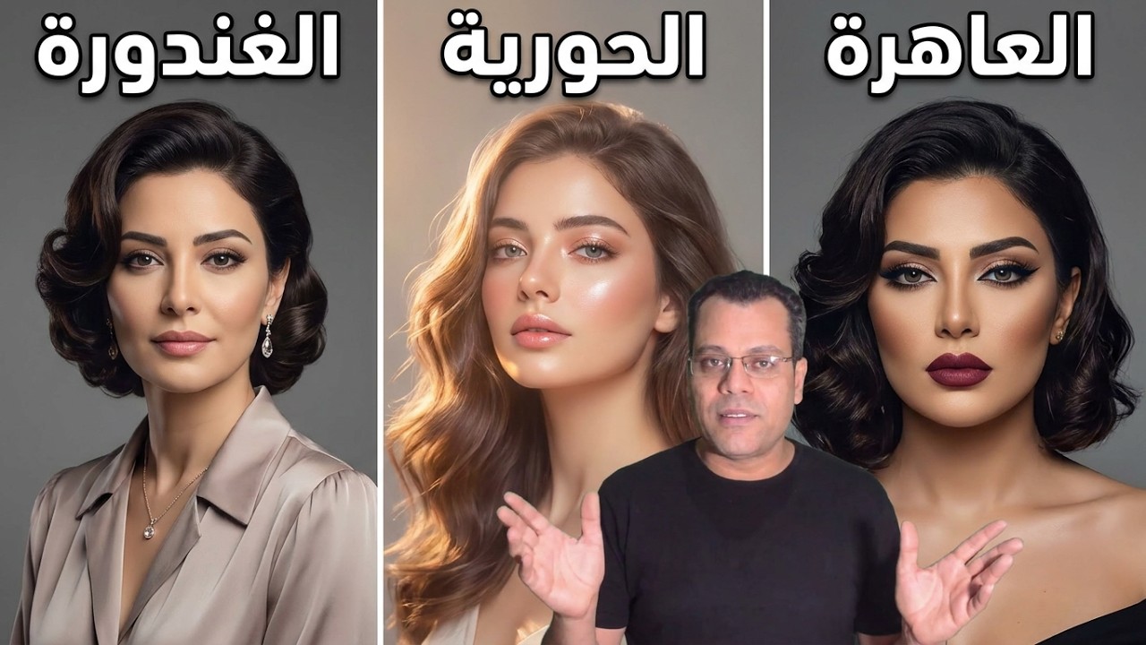 تعلم فراسة / ثلاث نساء تحتل الارض / الغندورة / الحورية/  العاهرة / علم الفراسة