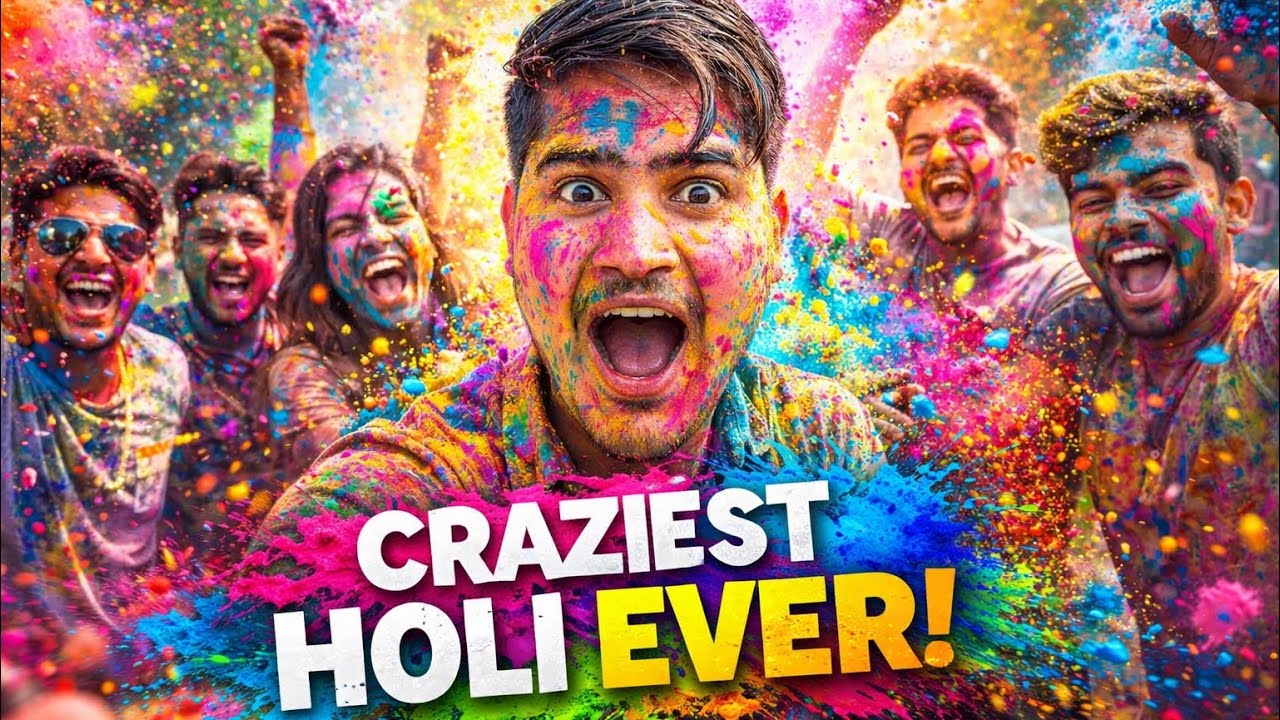 Holi 2026 Celebration with Friends 🎨 | Craziest Holi Ever!
