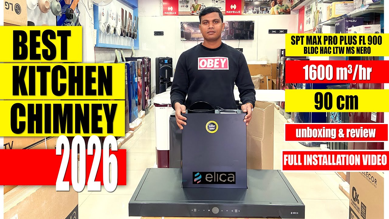 Best BLDC Chimney? II ELICA SPT MAX PRO PLUS FL 900 BLDC Chimney: Full Review & Demo II Auto Clean