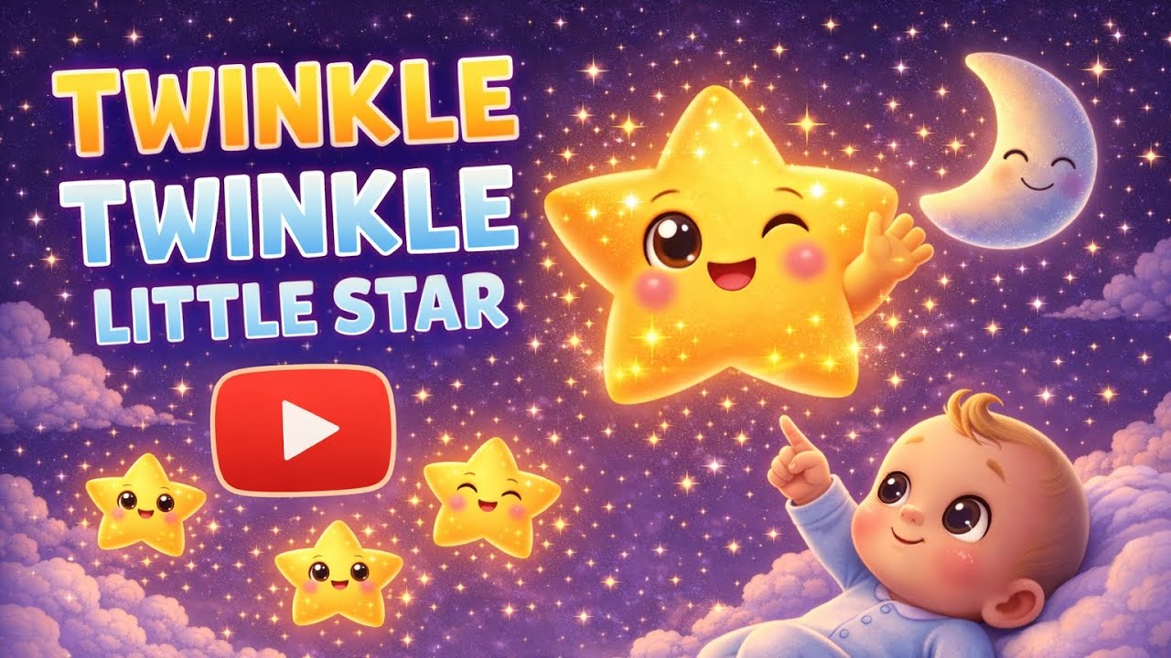 Twinkle Twinkle Little Star ⭐ | Cute Baby Song 🌙  Kids Lullaby#TwinkleTwinkleLittleStar#NurseryRhyme