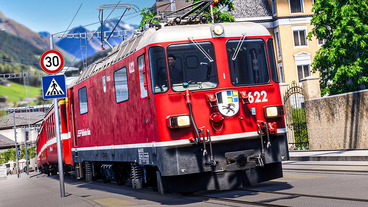 TSW 2: Mit dem ZUG durch die STADT: Arosa Line - von Chur nach Arosa | Train Sim World 2