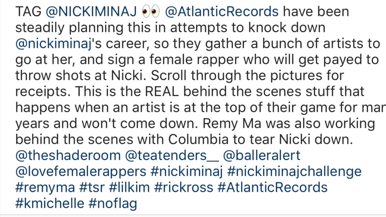 ATLANTIC RECORDS EXPOSED FOR PAYING ARTIST TO COME AT NICKI MINAJ ⁉️