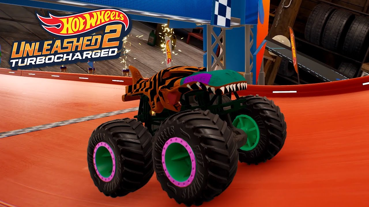 Hot Wheels Unleashed 2 - Monster Trucks Mega Wrex In Dom’s Garage