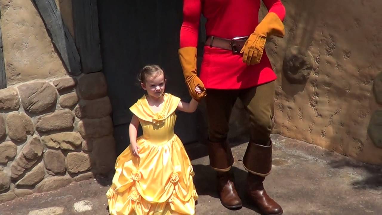 Sophie Meets Gaston In Magic Kingdom