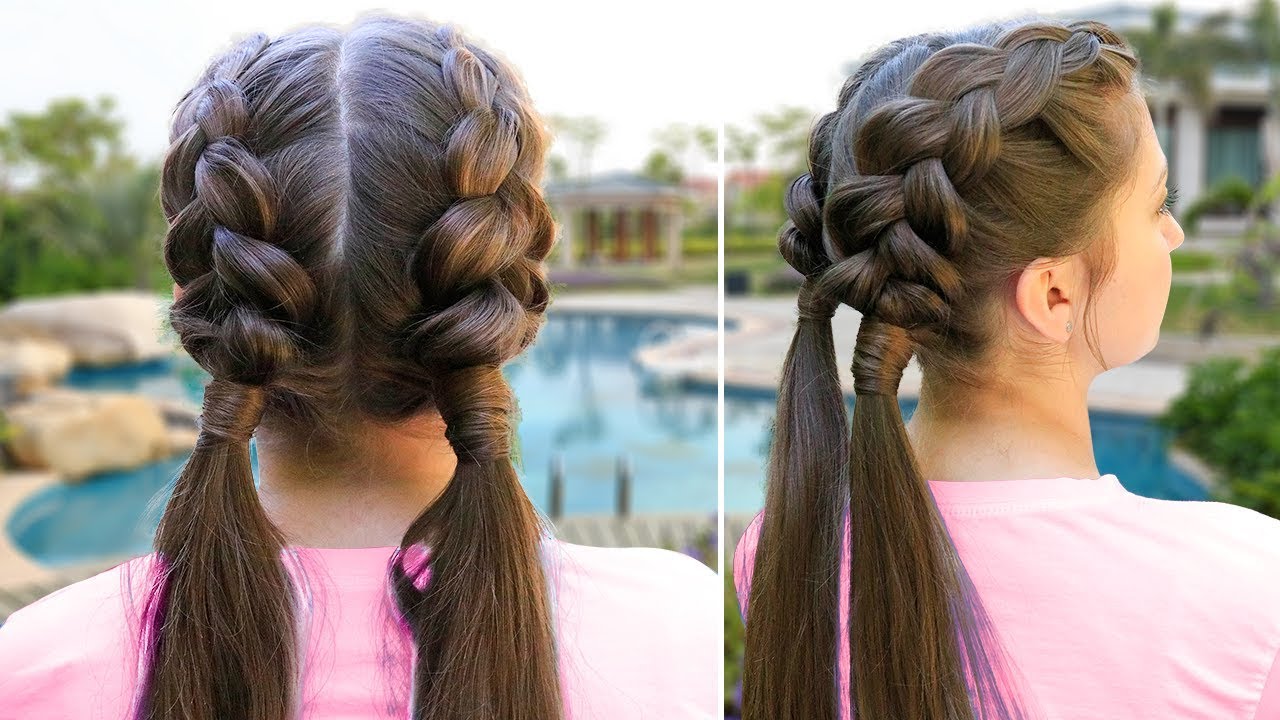 Двойной голландский обруч своими руками от Камри | Easy School Hair