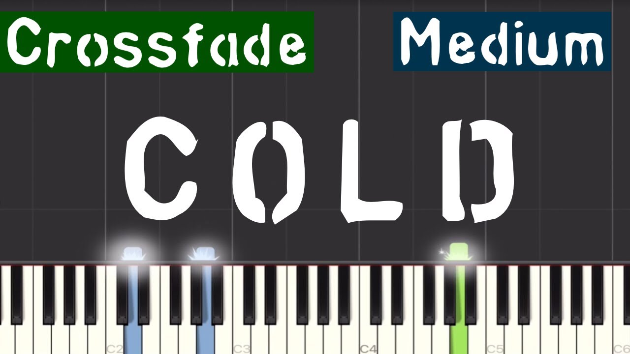 Crossfade - Cold Piano Tutorial | Medium