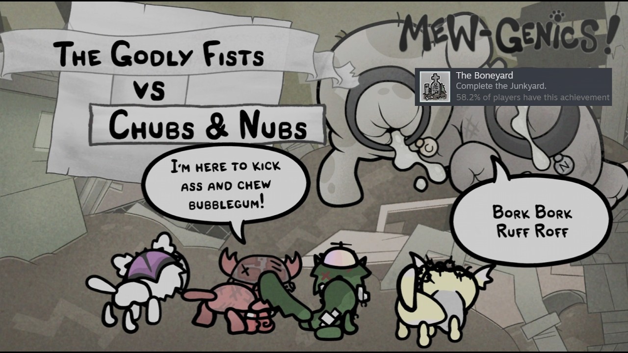 Mewgenics - The Junkyard Playthrough And The Boneyard Achievement!
