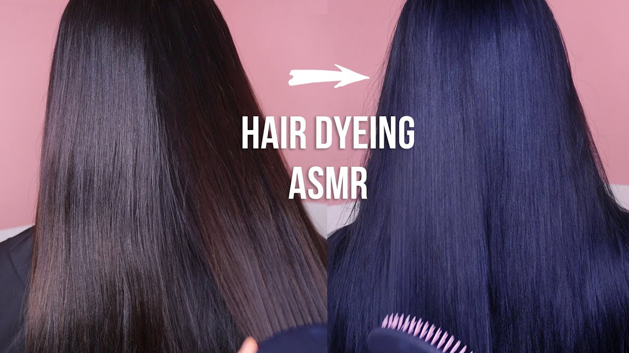ASMR Dyeing Hair Coloring(Combing,massage,Shampoo)
