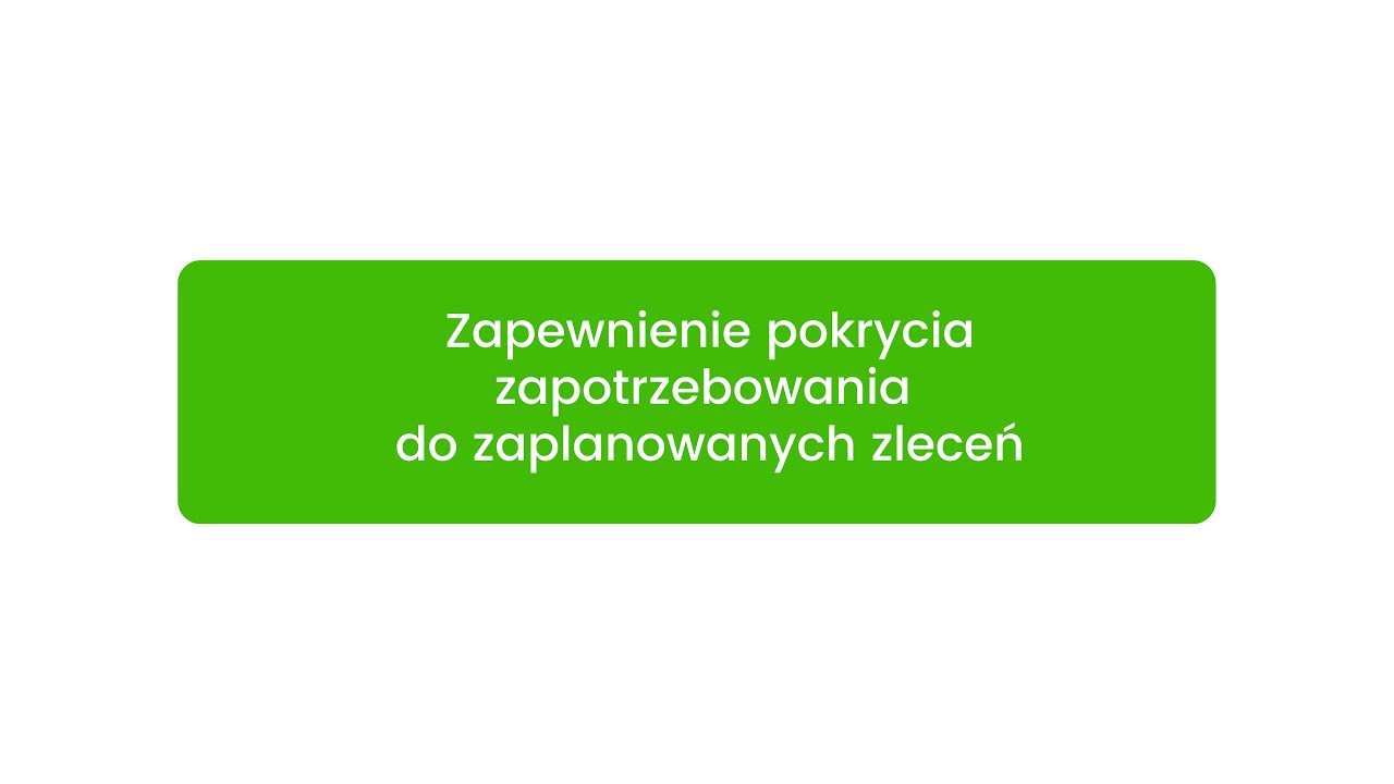 Tutorial qcadoo MES: zapewnienie pokrycia zapotrzebowania do zaplanowanych zleceń