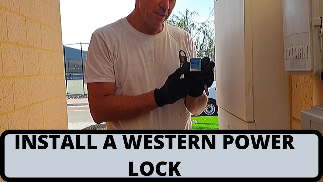 INSTALL A WESTERN POWER LOCK TO YOUR METER BOX