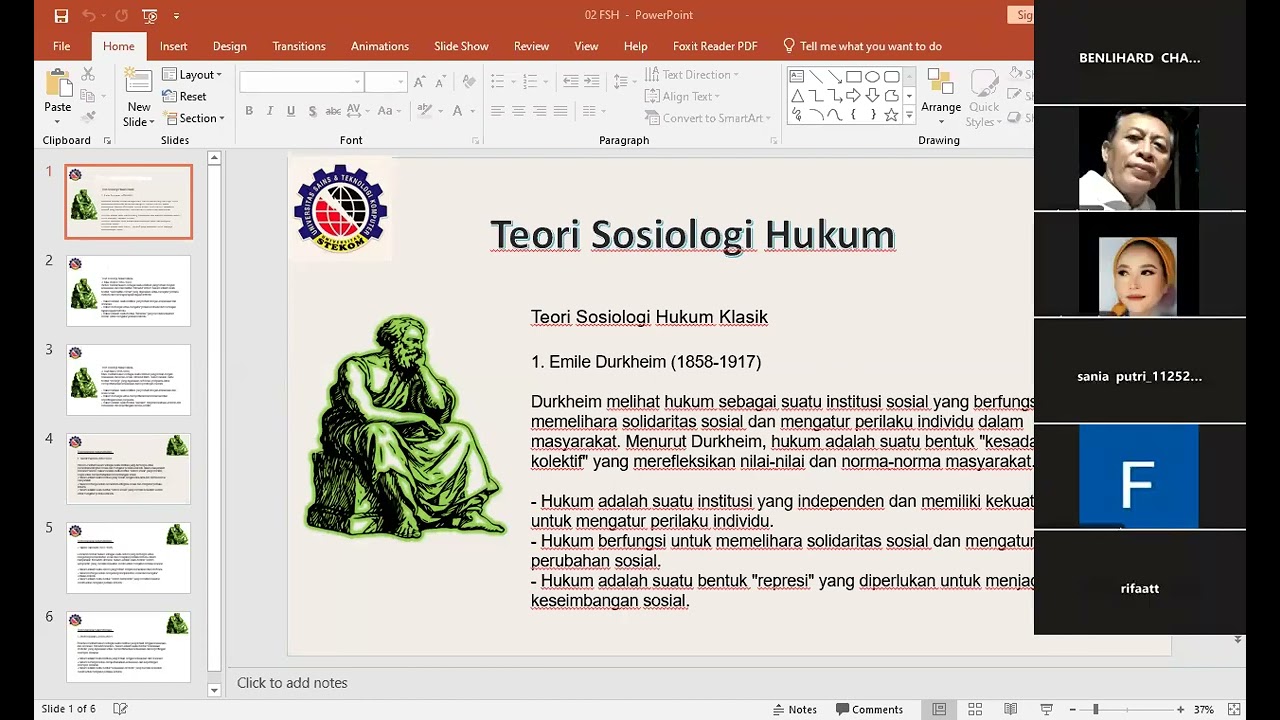 02 FSH Teori Sosiologi Hukum 1
