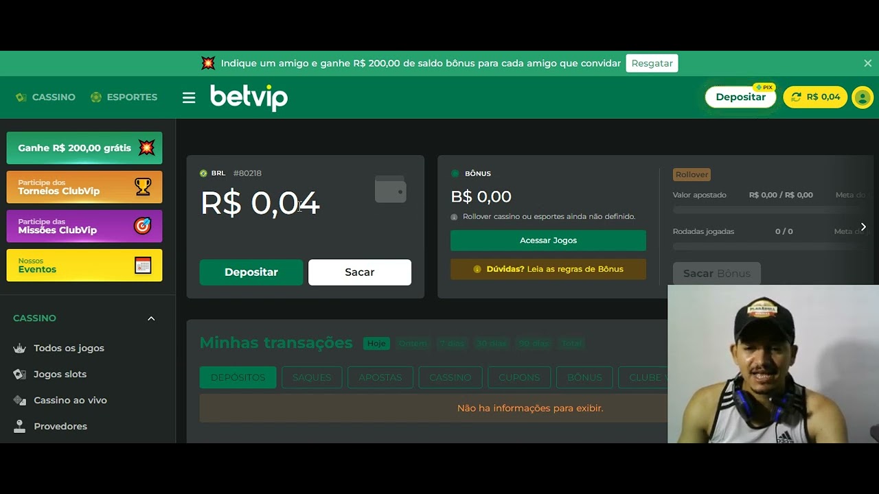 Betvip - como sacar o b&ocirc;nus na betvip (Passo a Passo)