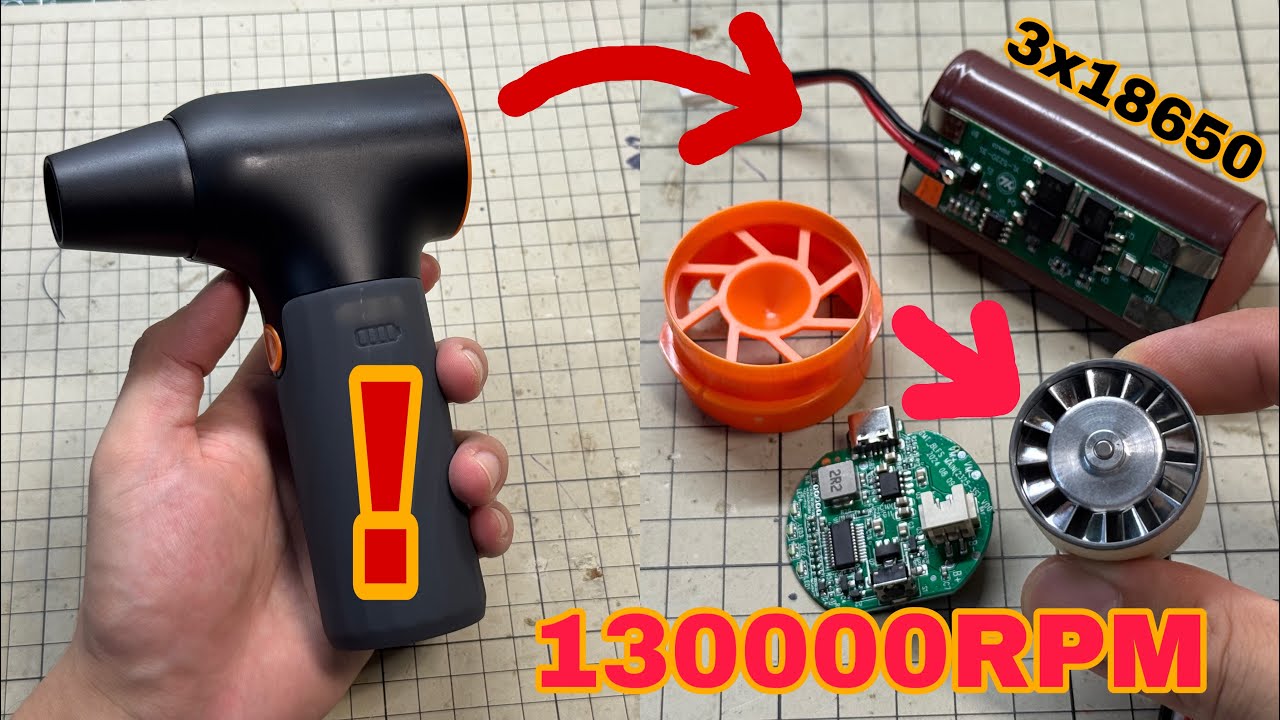 Test & teardown my new TURBO JET FAN!!