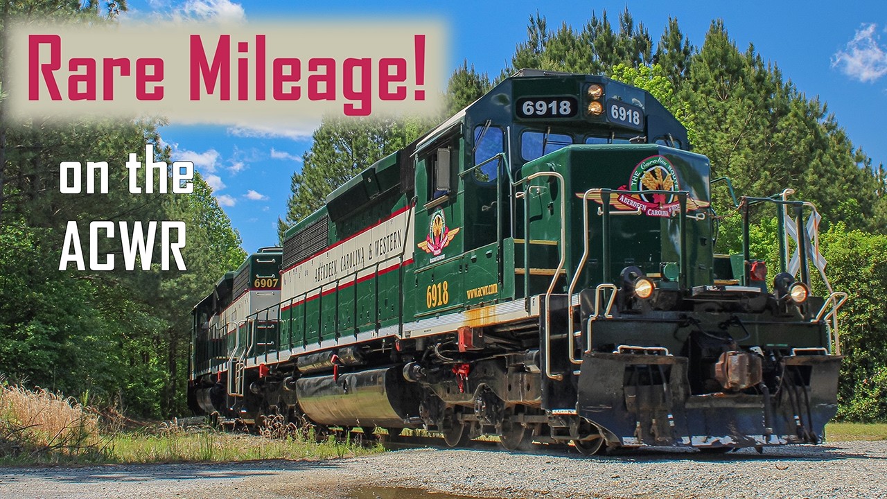 Rare Mileage Run on the Aberdeen Carolina and Western!