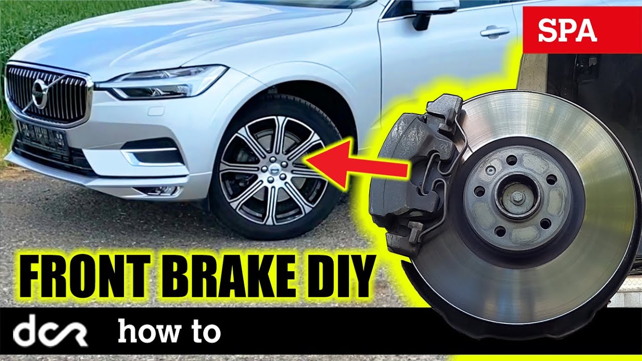 Volvo XC60 II (SPA) — как заменить передние тормоза / Замена тормозных колодок и ротора