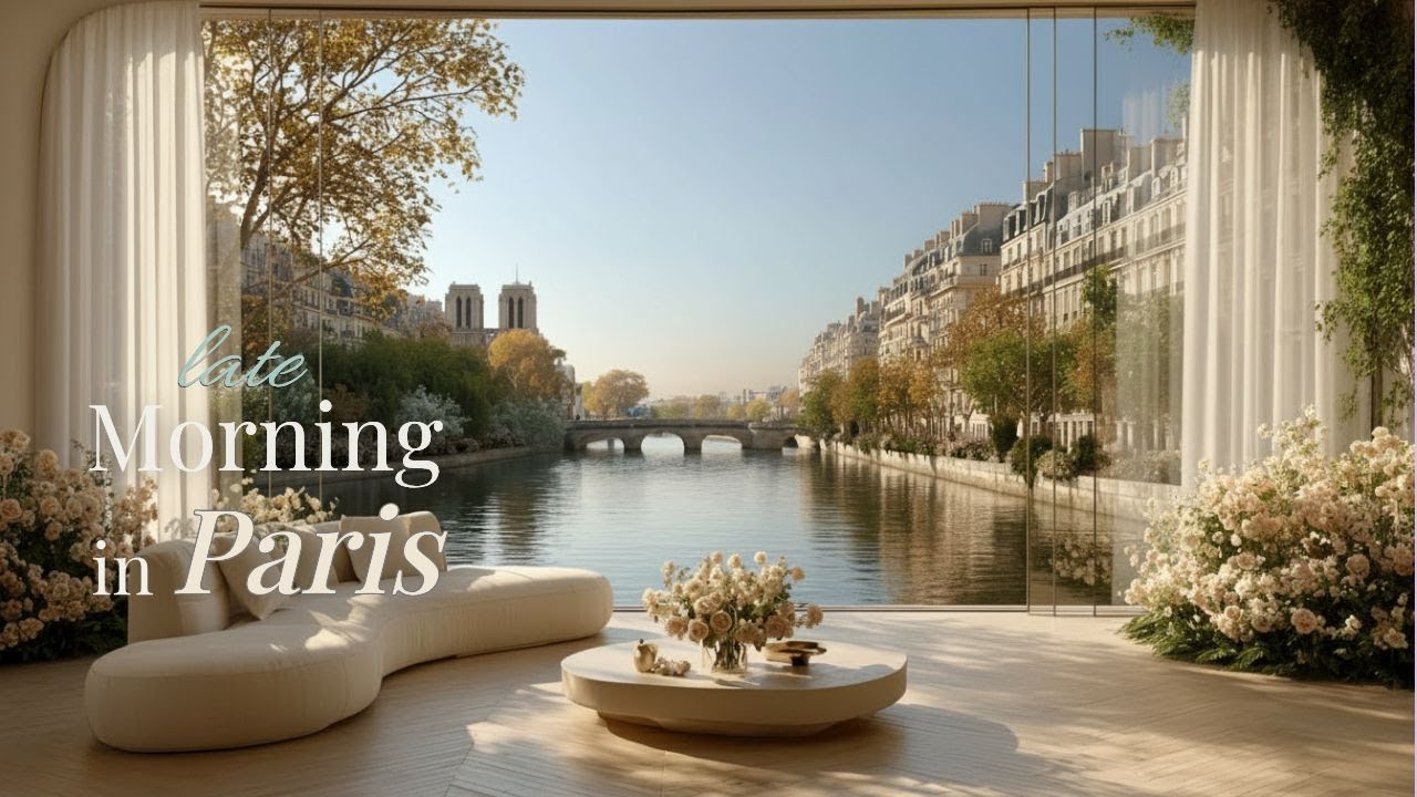 Playlist | Late Morning in Paris ☕ French Instrumental Jazz • Calm Work & Café Vibes (Seine Edition)