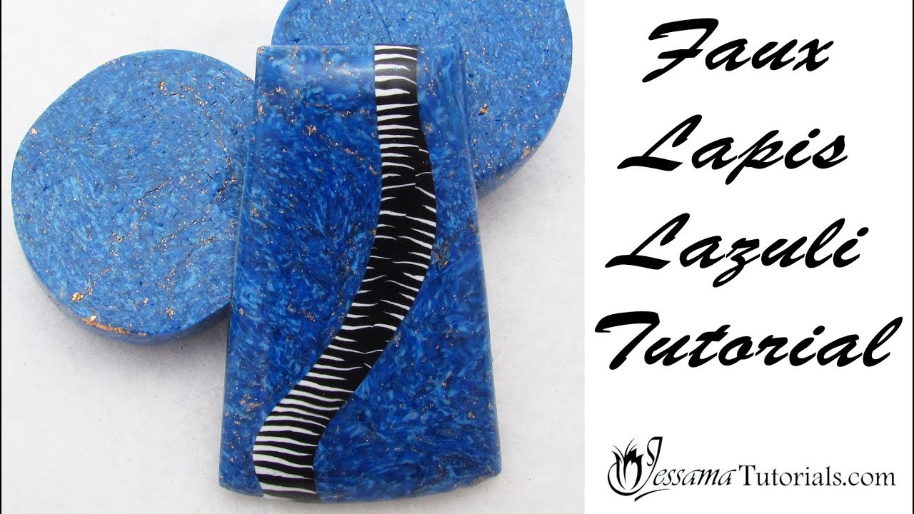 Polymer Clay Faux Technique: Faux Lapis Lazuli Tutorial