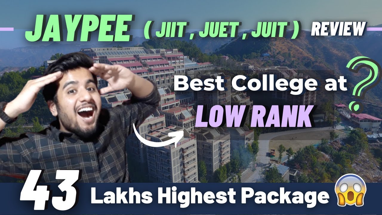 JAYPEE Review 🔥| Cse at low Rank 😍| Cutoff  [ JIIT Noida , JUET Guna , JUIT Solan College Review ]