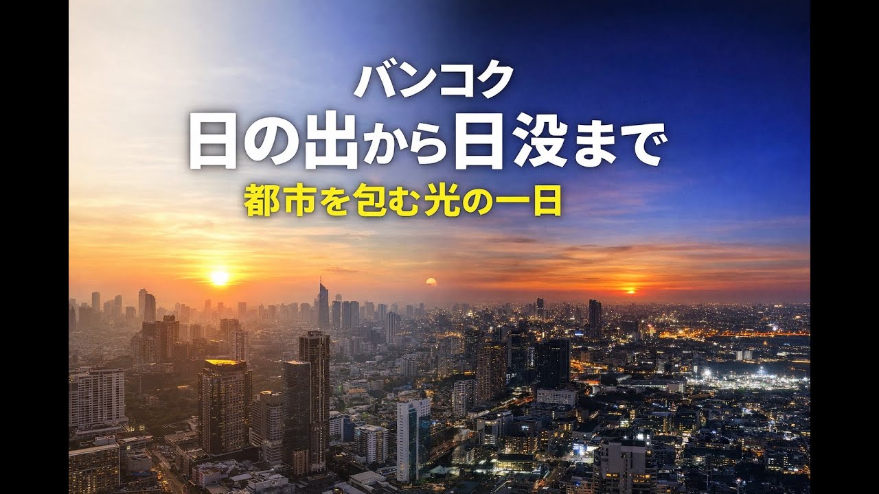タイ・バンコク 高層階から見る日の出と夕陽 2025年から2026年 Sunrise Sunset