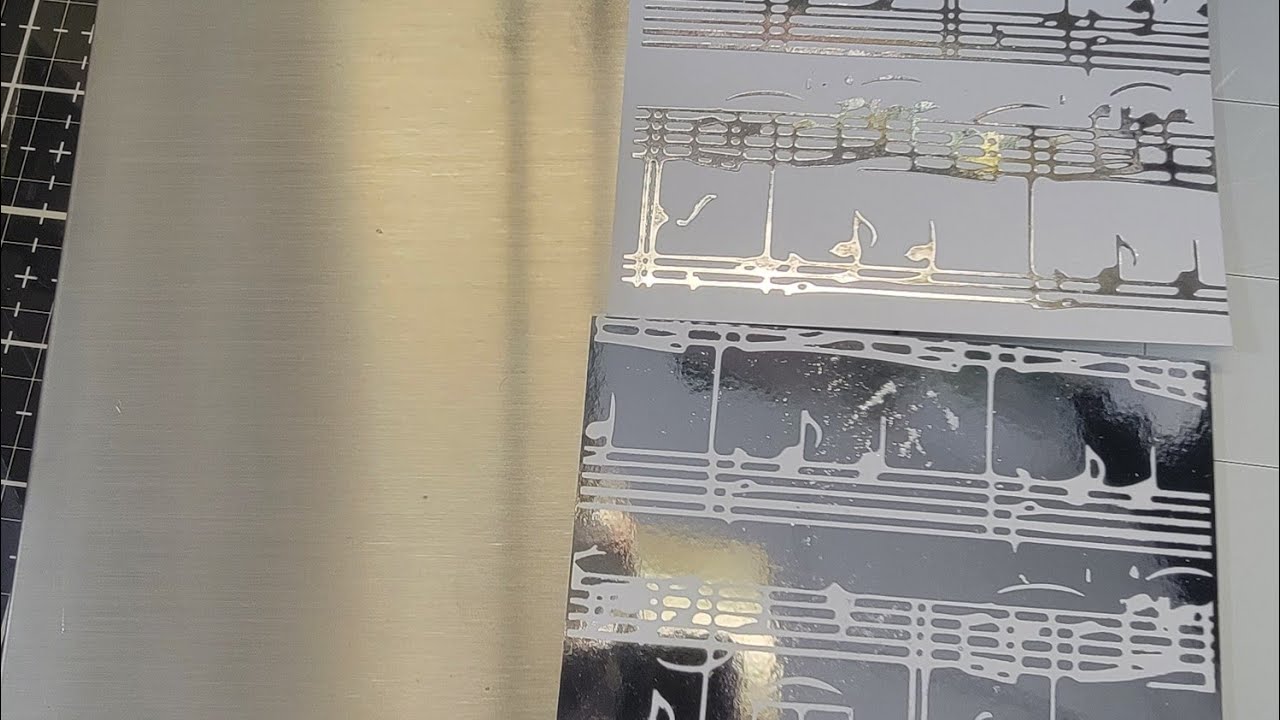 Foiling the waste/ negative foil in the Go Press & Foil