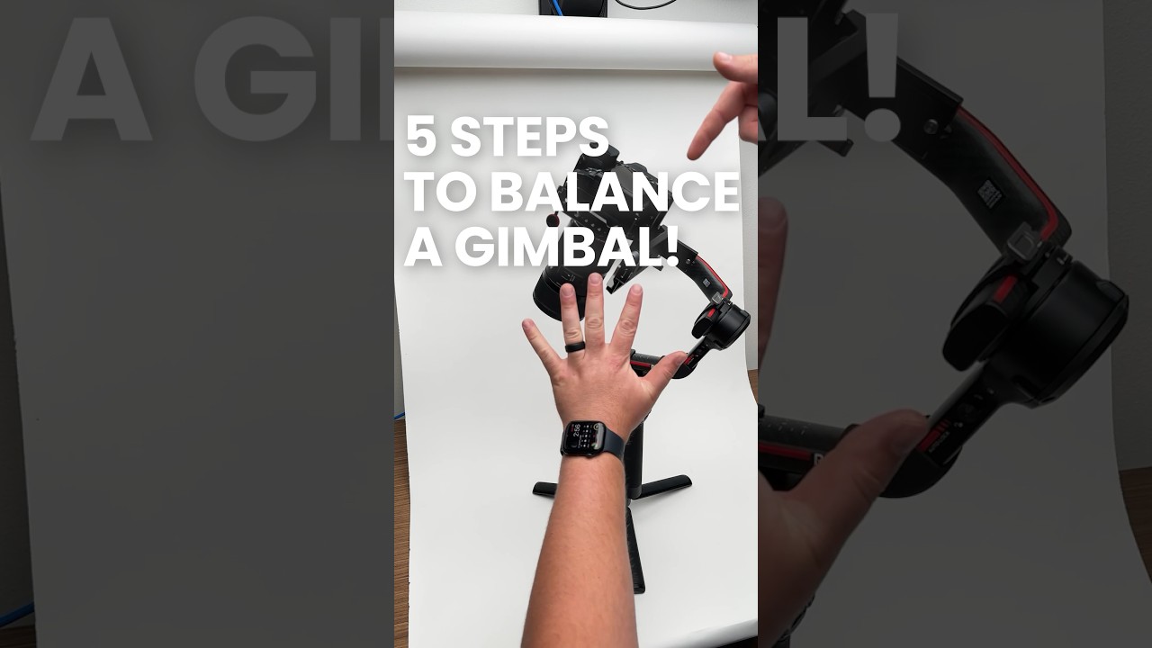 Balance a gimbal in 60 seconds! #gimbal #djirs3pro #videography