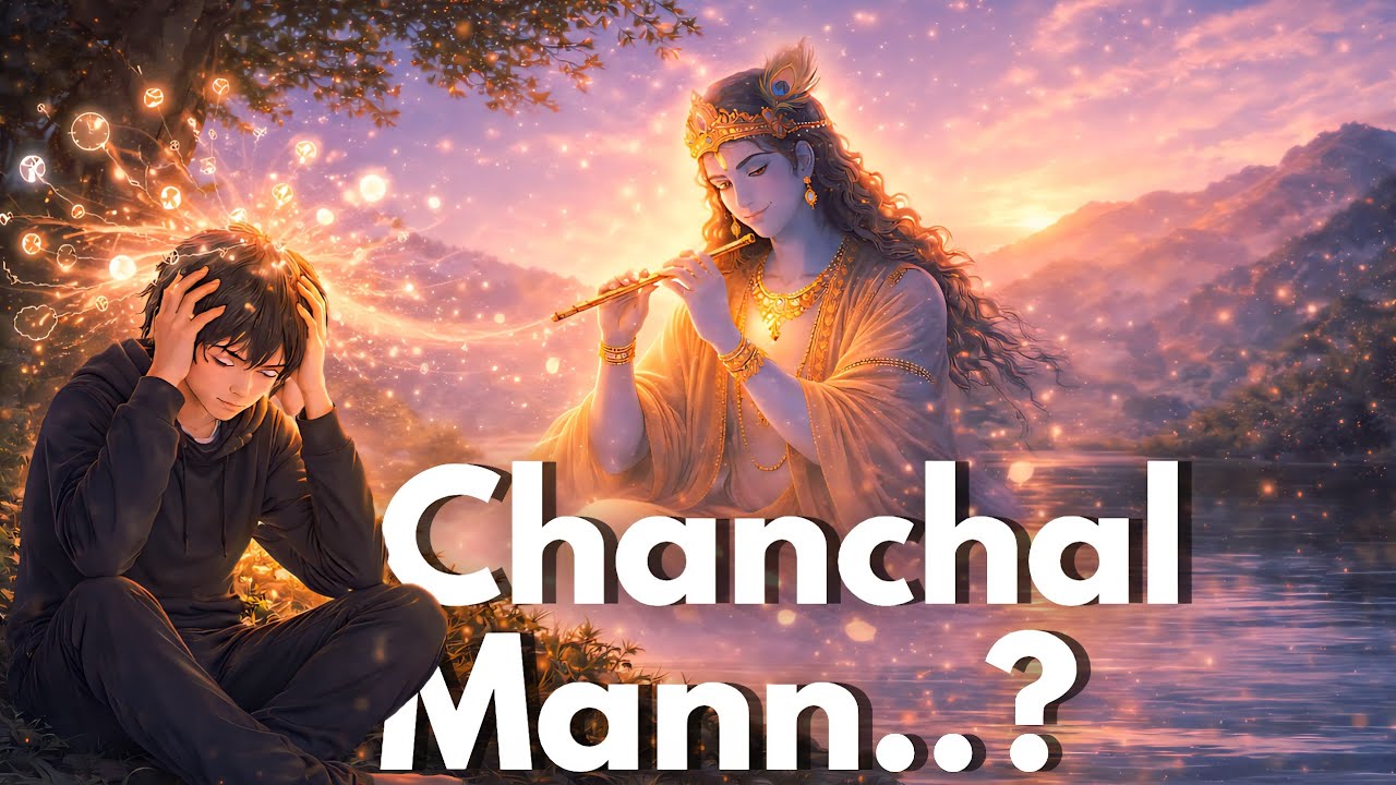 Krishna, जब मन बहुत ज़्यादा चंचल हो जाए तो कैसे control करें? | Krishna Bhagavad Gita Guidance