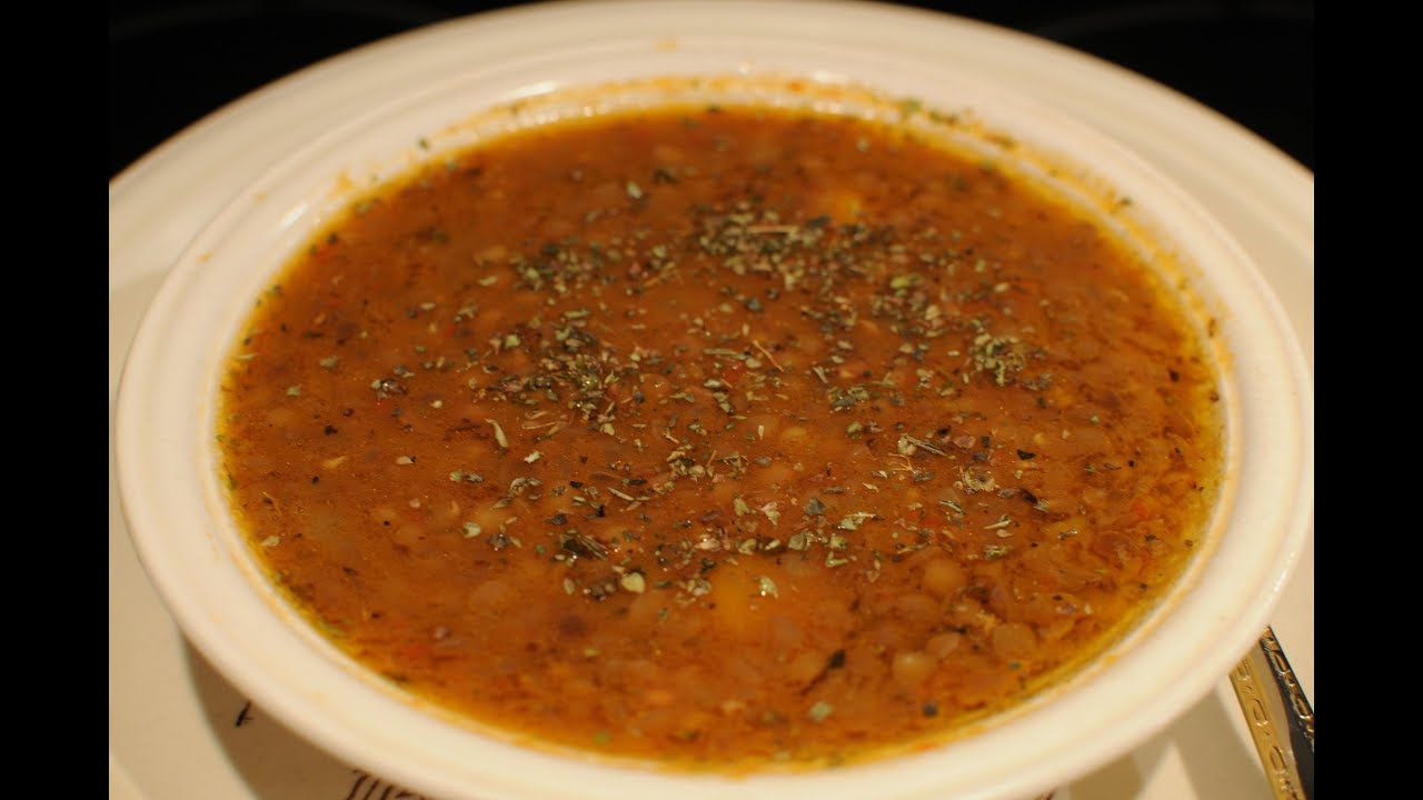 φακές σούπα χυλωμένη και πολύ γευστική lentil soup   CuzinaGias  Κουζίνα Τζίας