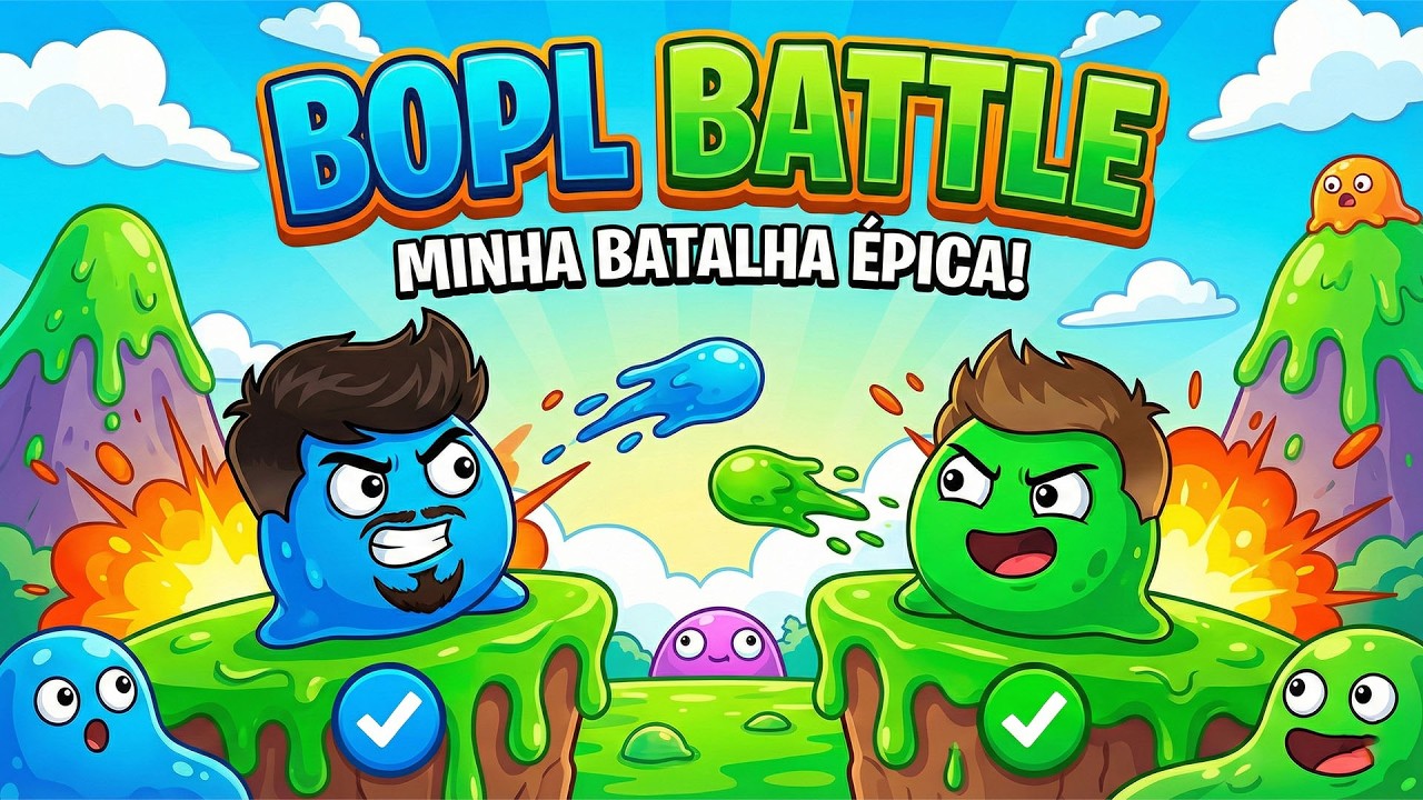 X1 DE IRMÃOS! O Miguelito é muito apelão no Bopl Battle 🟢⚔️ | Bassi Brothers