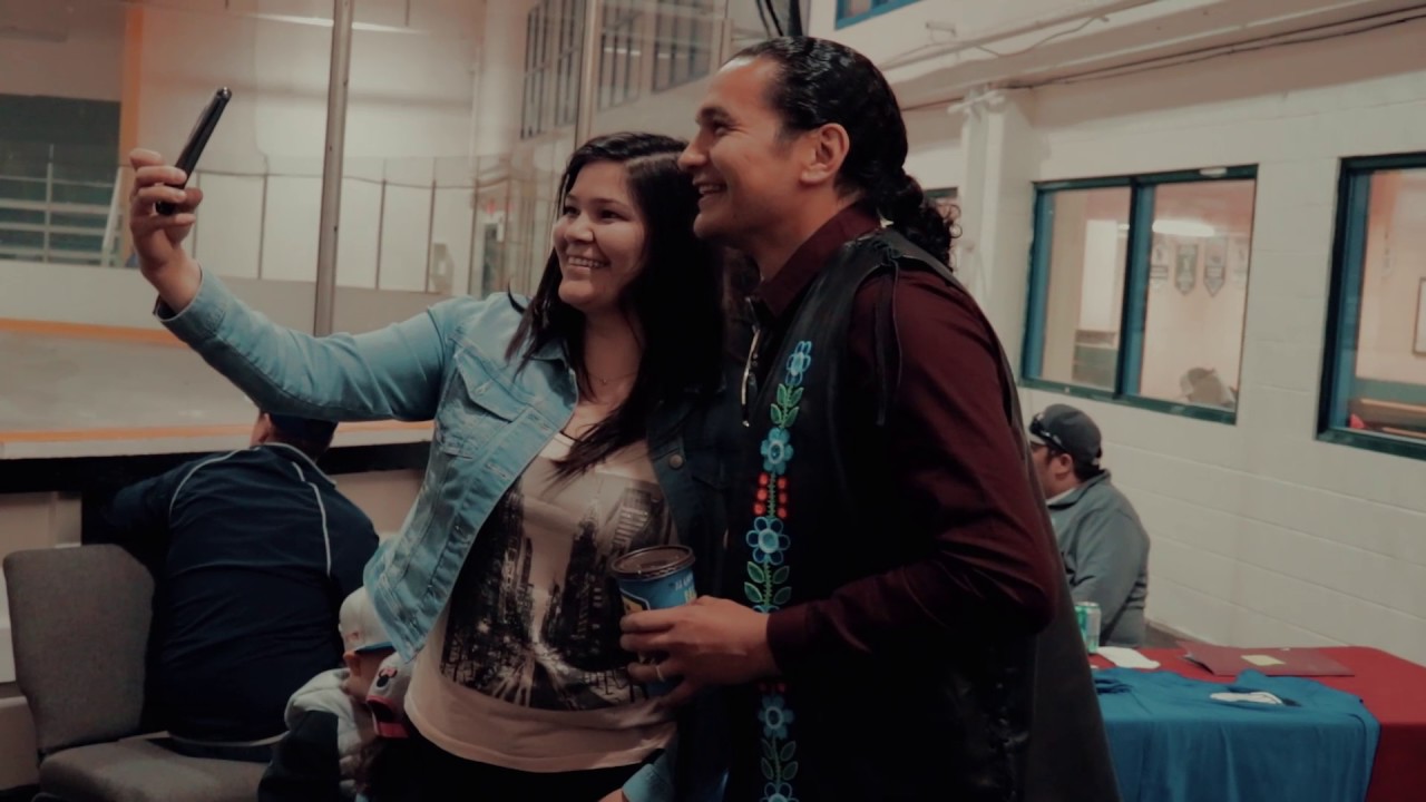 Wab Kinew visits Norway House