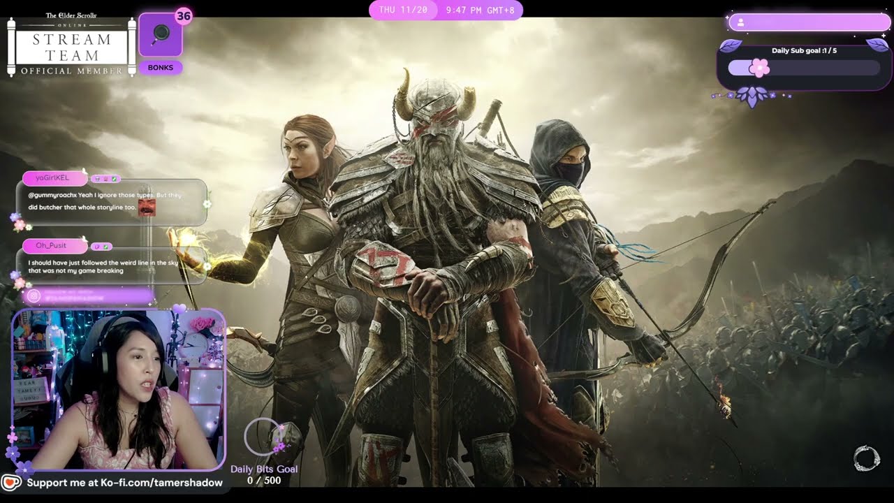 Chatty stream, start of Daedric War Event, Lead farming