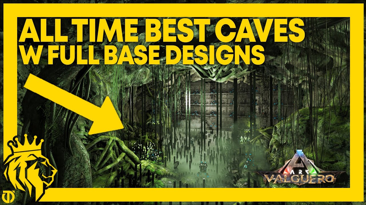 TOP 3 All Time BEST CAVES W/ Full Base Designs on Valguero | ARK: Survival Evolved