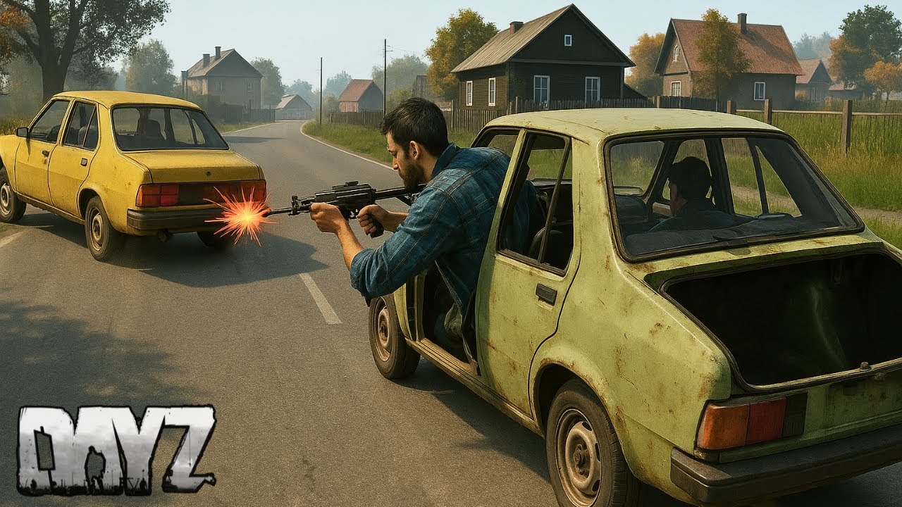 A DayZ CAR CHASE on Official🚕🚗
