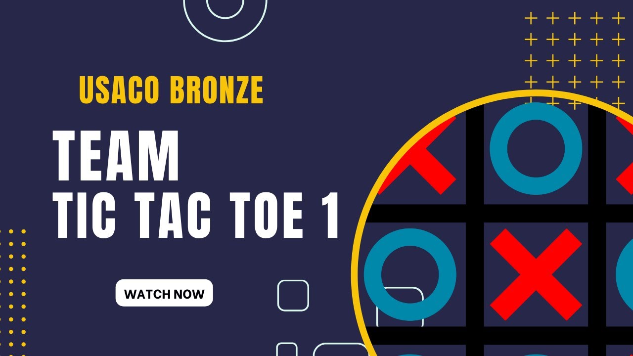 USACO 2018 Bronze Team Tic Tac Toe part1