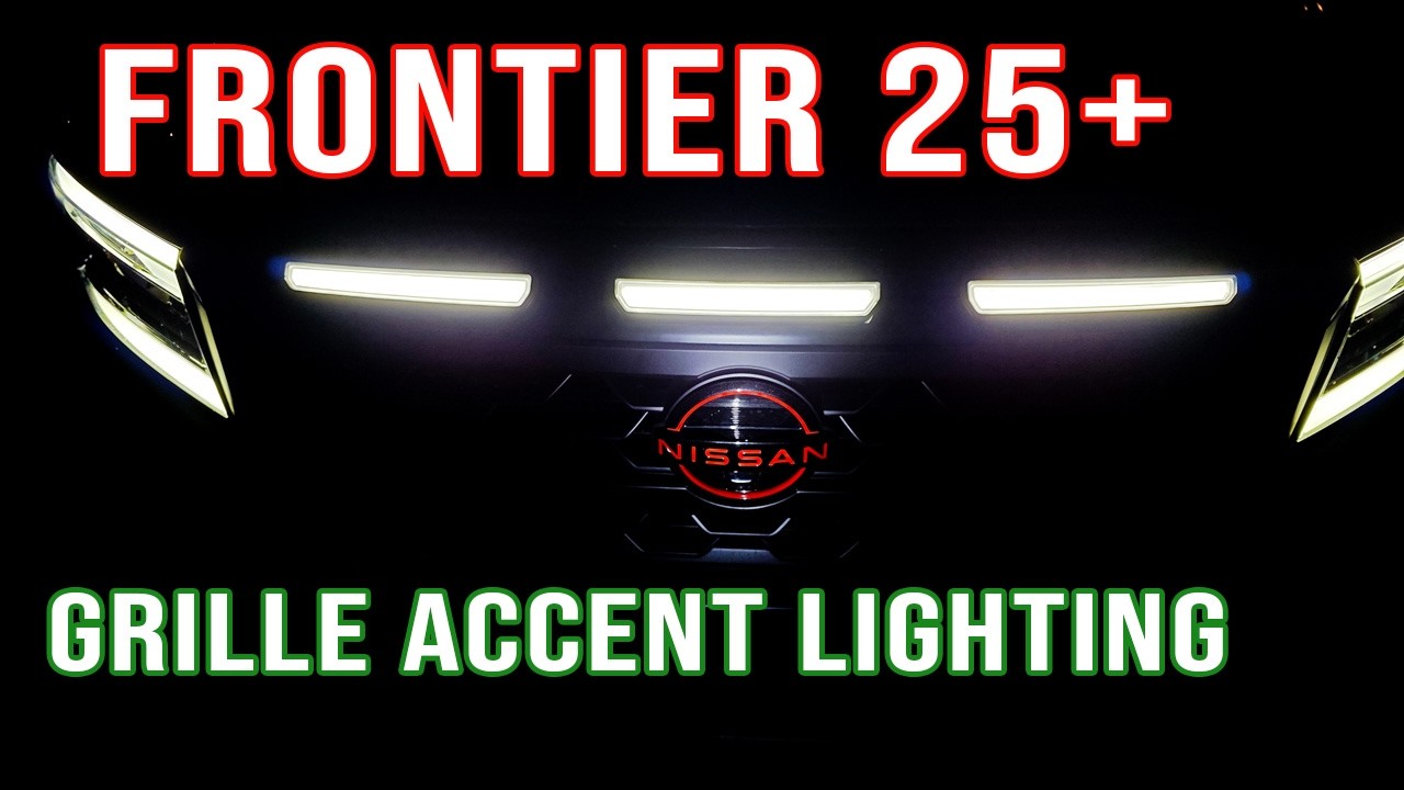 Видеоинструкция по установке подсветки решетки радиатора для Nissan Frontier 25+ 3-го поколения.