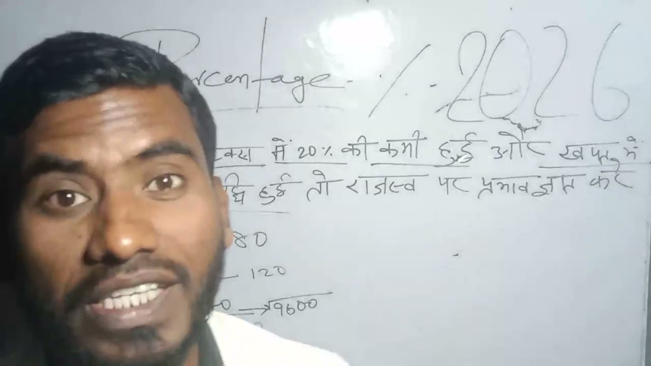 Percentage | प्रतिशत  | Part- 6 | Basic Of Complete Percentage Lecture For Bank | SSC | Railway